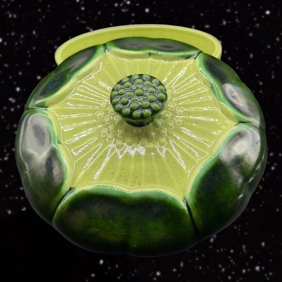 Vintage Valley Vista California Covered Dish Bowl Serving Dish W Lid Pottery 5”T - Picture 12 of 14